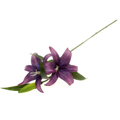 Lily Flower Stick Purple 35 Inch Hight SX-006