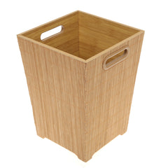 Trash Bin Natural 8.5 X 8.5 X 11.5 Inch XJ-005