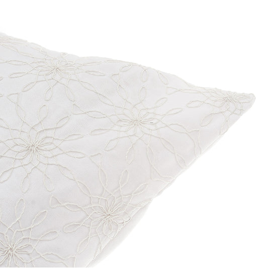White Textures Cushion Cover 20x20"