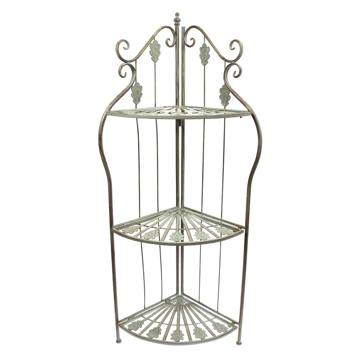 3 Step Rack 3 Step Corner Rack Antique 14 X 47 Inch Hx-07 - Habitt