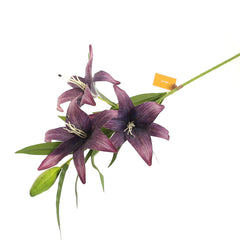 Lily Flower Stick Purple 37.5 Inch Hieght Sx-004