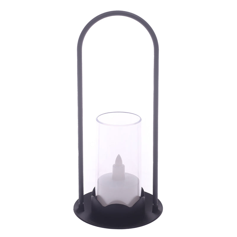 LED CANDLE L BLACK 9 Inch Height FY-11 - Habitt