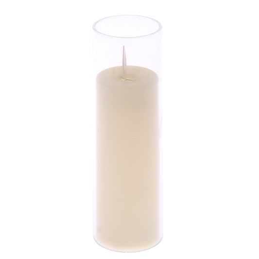 LED CANDLE L WHITE 7 Inch Height FY-07
