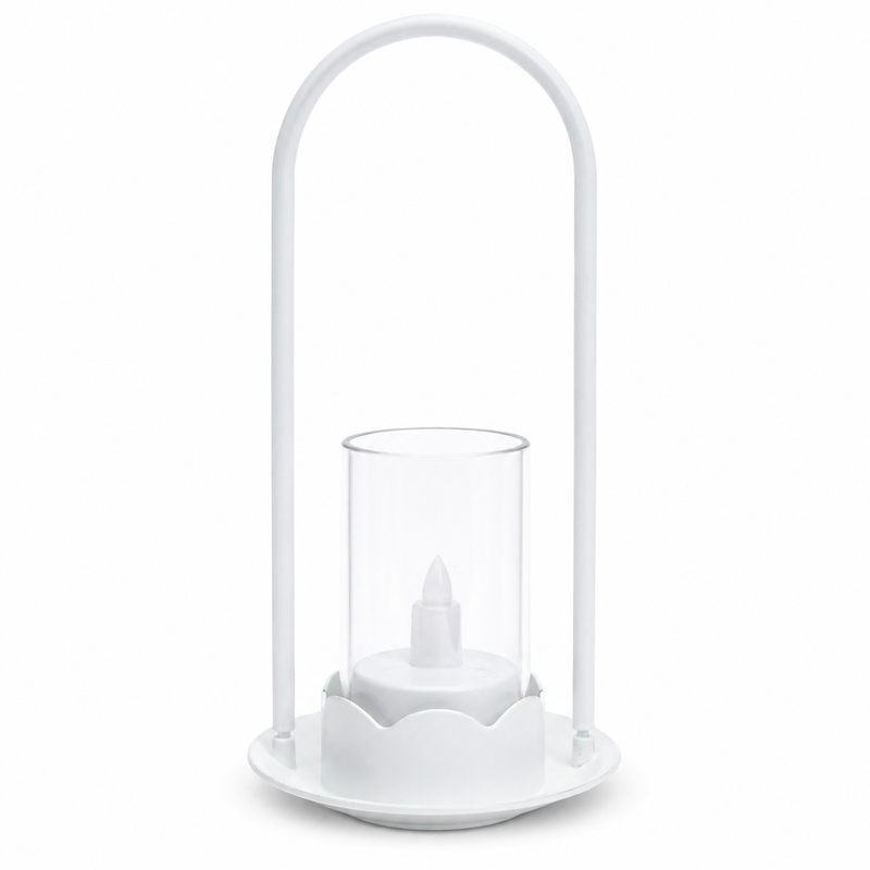 White LED Candle Lantern – 4 Inch