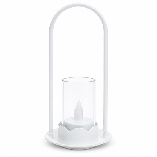 White LED Candle Lantern – 4 Inch