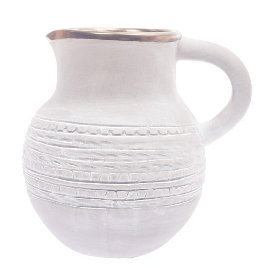 Ceramic Vase Jug Shape Grey 8 X 8 X 9 Inch TYX-055