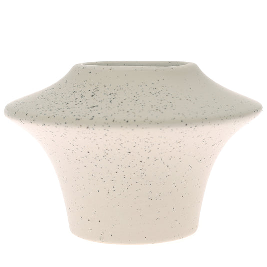 Ceramic Vase White 9.5 X 9.5 X 6.5 Inch L490 / TYX-06