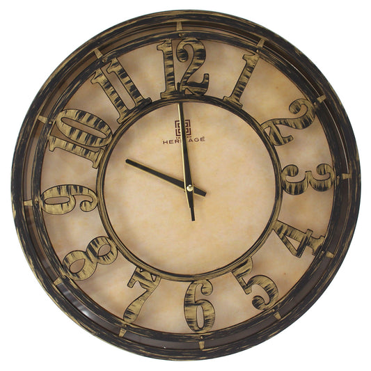 Majestic 15-Inch Heritage Wall Clock – Vintage Antique Style Decorative Wall Clock for Living Room, Office & Home Décor - Habitt