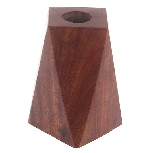 Elongated Wooden Candle Holder – Small (T)