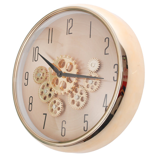 Elegant Gold Gear Design Wall Clock – Modern Industrial Style (Model 2002)