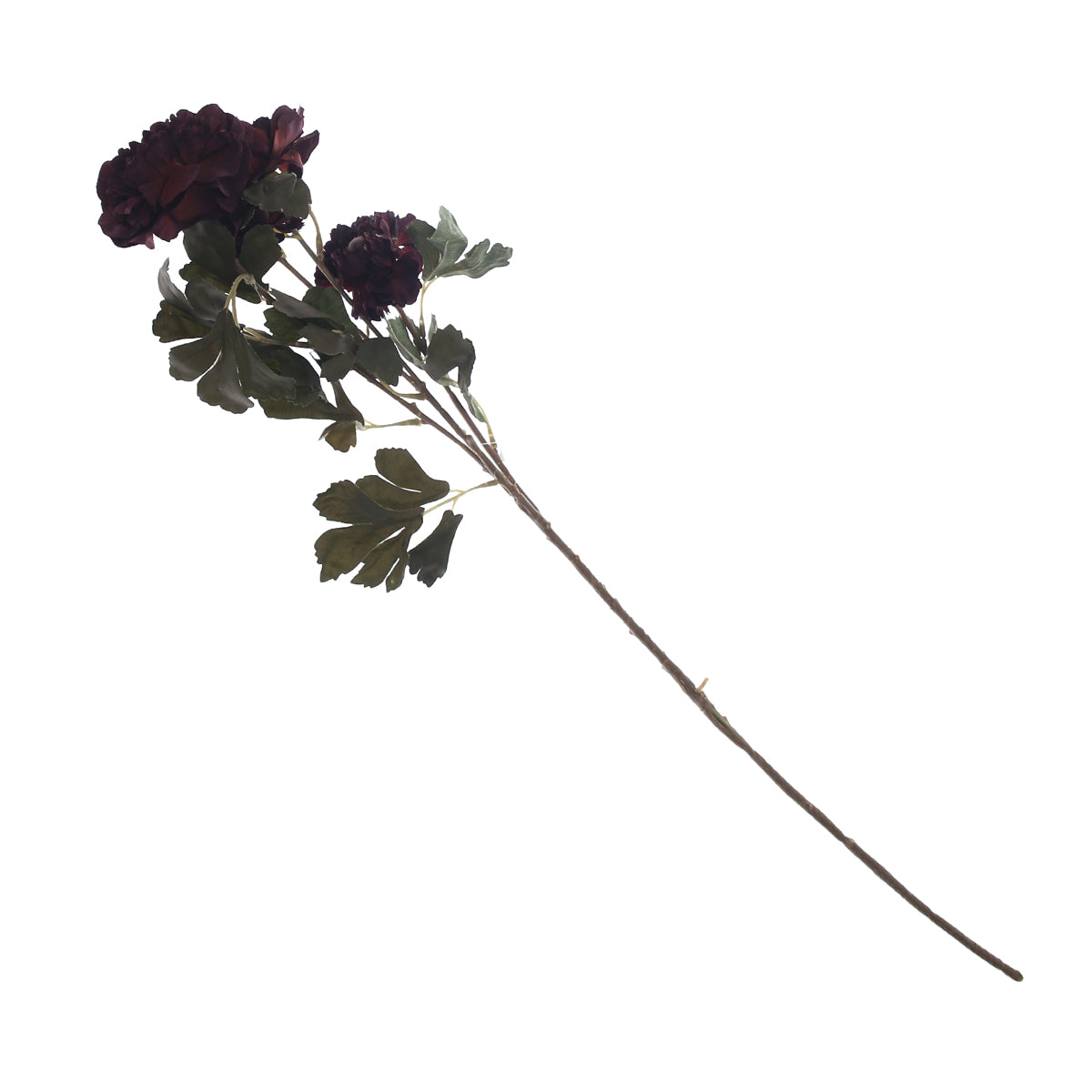 Artificial Dark Purple Chrysanthemum Flower Stick – Elegant Faux Floral Stem for Home Décor & Arrangements (EF2672)