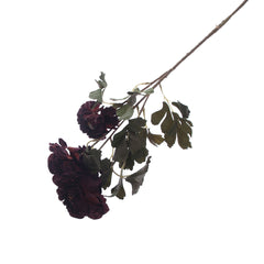 Artificial Dark Purple Chrysanthemum Flower Stick – Elegant Faux Floral Stem for Home Décor & Arrangements (EF2672)