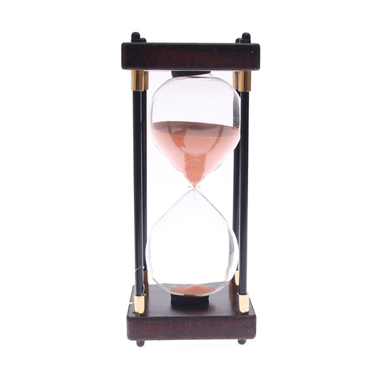 Hourglass Orange – Classic Wooden Frame Sand Timer with Orange Sand