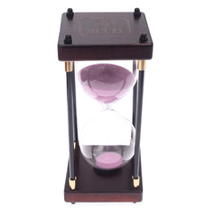 Hourglass Purple – Classic Wooden Frame Sand Timer with Purple Sand
