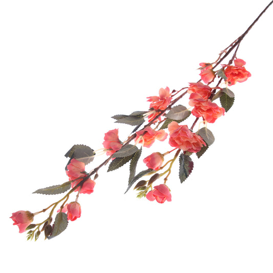 Artificial Flower Stick – Dark Pink Rose Spray EJ3301
