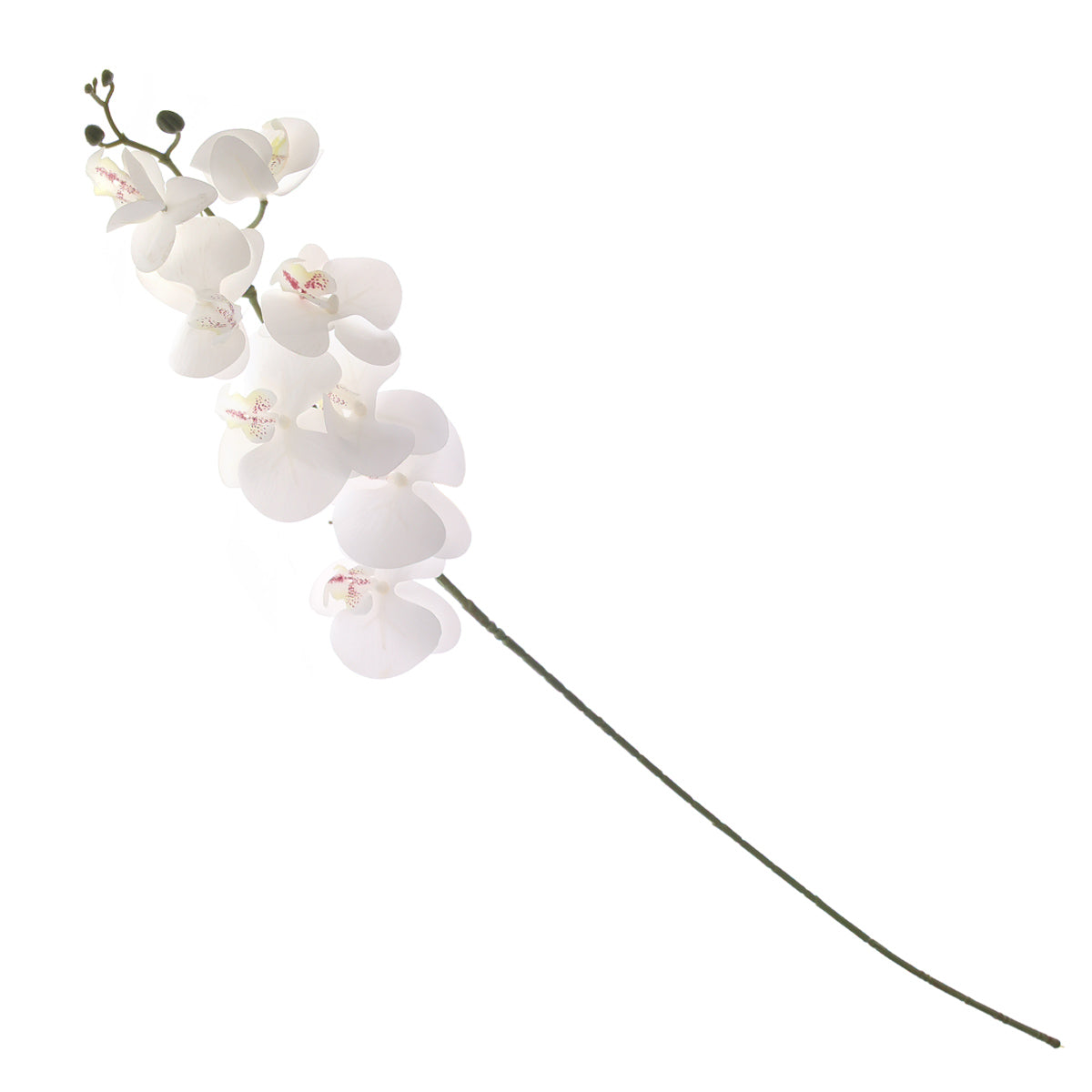 Artificial White Orchid Flower Stick – Elegant Orchid Spray FG7870