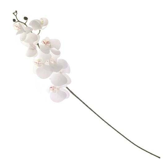 Artificial White Orchid Flower Stick – Elegant Orchid Spray FG7870