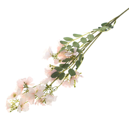 Artificial Light Pink Blossom Flower Stick – Elegant Faux Floral Stem for Home Décor & Arrangements (NGI FC7083)