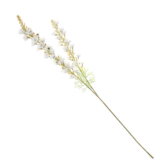 Artificial White Blossom Flower Stick – Elegant Faux Floral Stem for Home Décor & Wedding Arrangements (NGI FC7086)