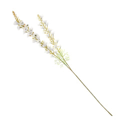 Artificial White Blossom Flower Stick – Elegant Faux Floral Stem for Home Décor & Wedding Arrangements (NGI FC7086)