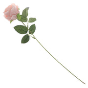 Artificial Light Pink Rose Flower Stick – Realistic Faux Single Stem Rose for Home Décor & Gifting (NGI FC7087) - Habitt