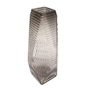 Transparent Diamond-Shape Glass Vase | Modern Clear Geometric Décor - Habitt