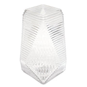 Small Transparent Diamond-Shape Glass Vase | Clear Mini Geometric Décor - Habitt