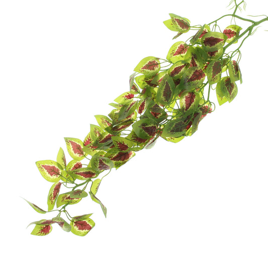 Artificial Coleus Leaf Green & Purple Filler – Decorative Hanging Leaf Stem for Vase, Floral Arrangement & Home Décor
