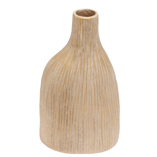 Ceramic Vase with Gold Lines – Medium