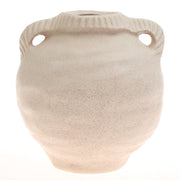 Natural Textured White Ceramic Vase L | Modern Home Décor Pakistan | Minimalist Table &amp; Floor Accent - Habitt