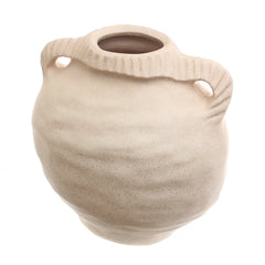 Natural Textured White Ceramic Vase L | Modern Home Décor Pakistan | Minimalist Table &amp; Floor Accent