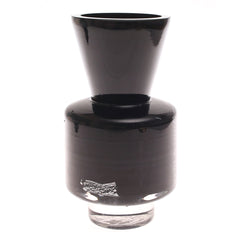 Black & White Pattern Glass Vase | Modern Home Décor Pakistan | Stylish Table Accent