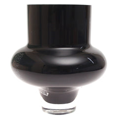 Black & White Pattern Glass Vase | Modern Home Décor Pakistan | Elegant Table Accent