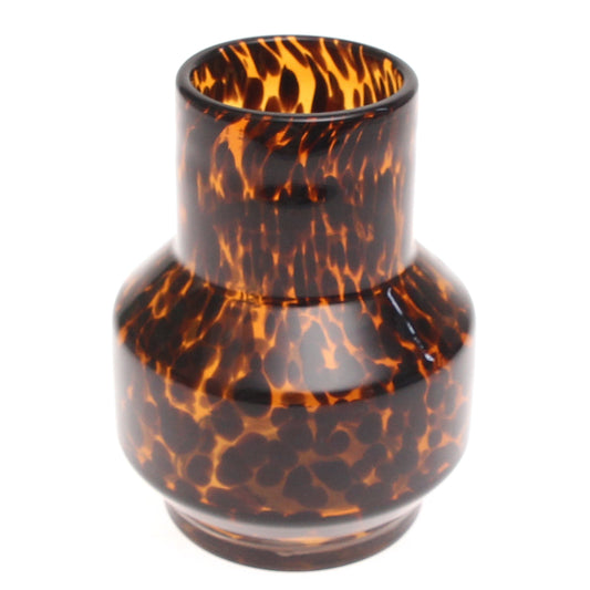 Brown Dotted Glass Vase | Modern Home Décor Pakistan | Stylish Textured Accent