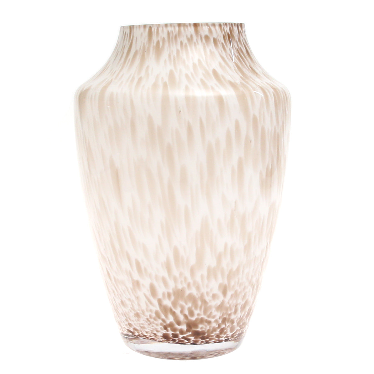 Crumple Brown Glass Vase | Modern Textured Décor Pakistan | Stylish Home Accent