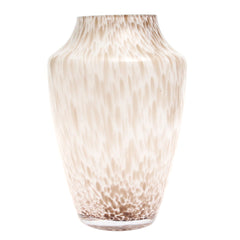 Crumple Brown Glass Vase | Modern Textured Décor Pakistan | Stylish Home Accent