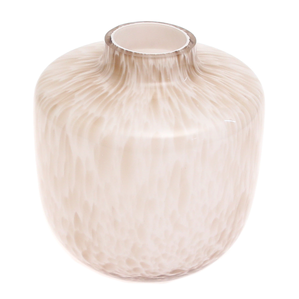 Crumple Brown Glass Vase S | Modern Textured Décor Pakistan | Stylish Mini Accent