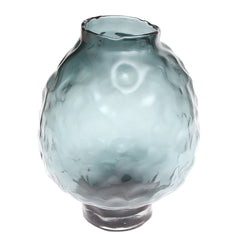 Green Textured Glass Vase L | Modern Home Décor Pakistan | Stylish Large Accent