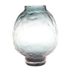 Green Textured Glass Vase M | Modern Home Décor Pakistan | Stylish Table Accent