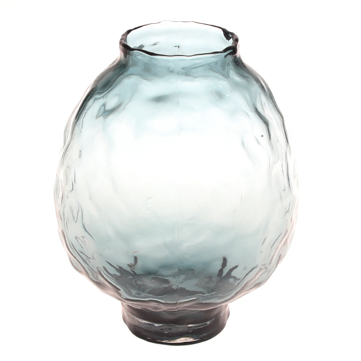 Green Textured Glass Vase M | Modern Home Décor Pakistan | Stylish Table Accent