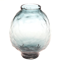 Green Textured Glass Vase M | Modern Home Décor Pakistan | Stylish Table Accent