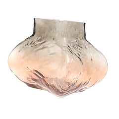 Grey & Peach Glass Vase | Modern Gradient Décor Pakistan | Stylish Table Accent
