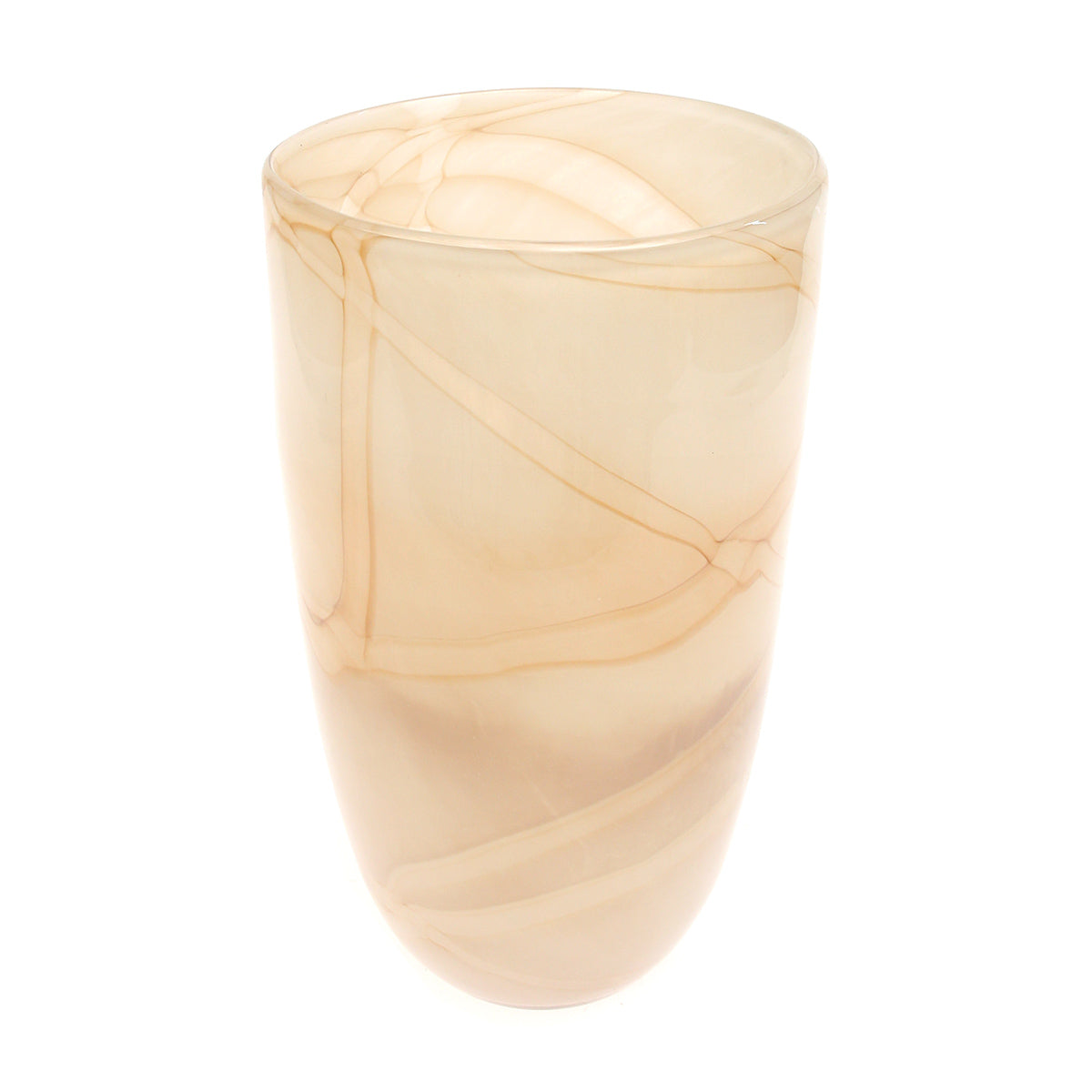 Marble Texture Glass Vase L | Modern Home Décor Pakistan | Elegant Large Accent