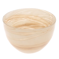 Color Glass Vase with Marble Texture – Medium Decorative Vase for Modern Home Décor