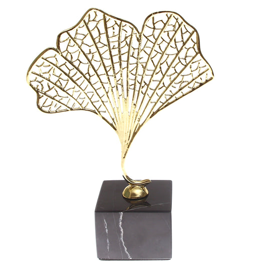 Gold & Black Console Piece S | Luxury Home Décor Pakistan | Modern Decorative Sculpture