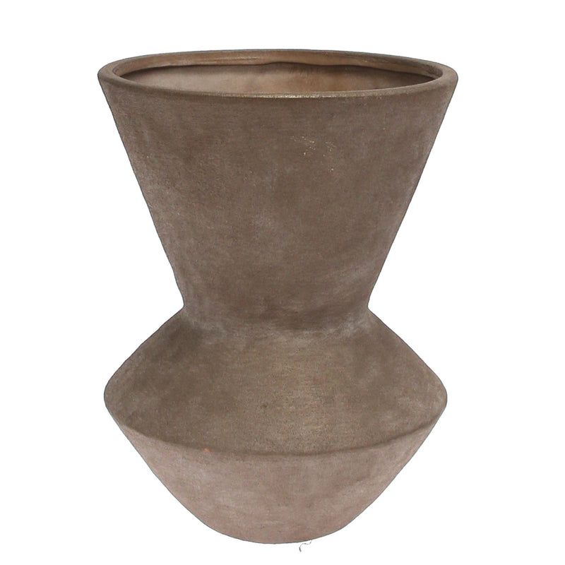 Cortina Large Ceramic Vase – Brown Decorative Vase 20076-ATBRZ for Modern Home Décor