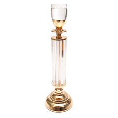 Dinner Candle Holder Crystal &amp; Gold L | Luxury Table Décor Pakistan | Elegant Dining Accent