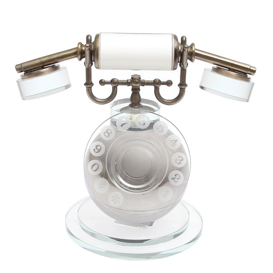 Crystal Retro Gramophone Console Showpiece