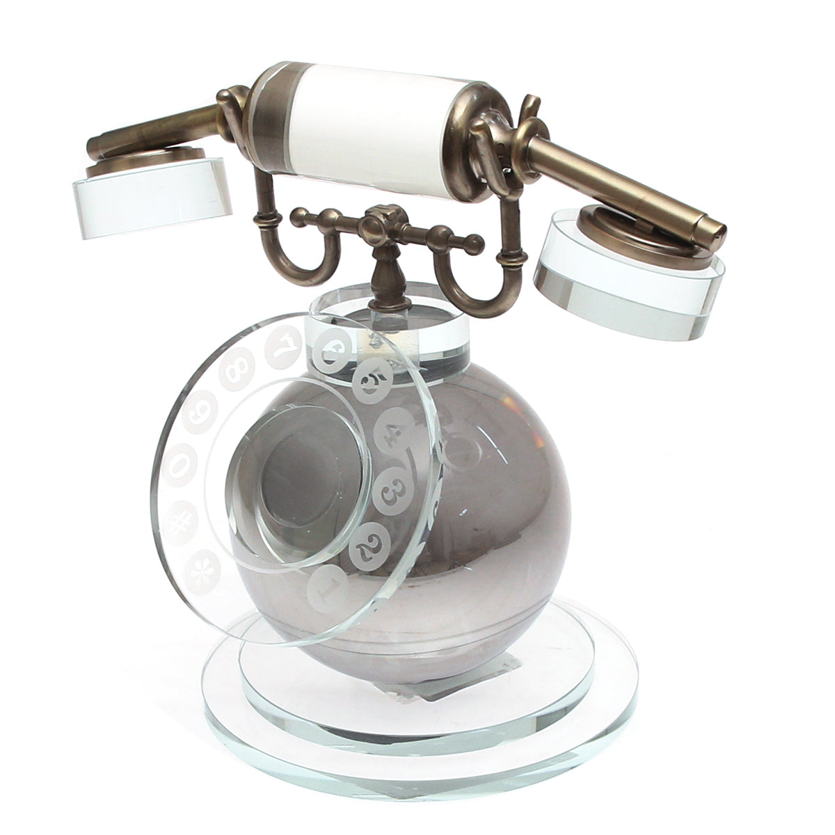 Crystal Retro Gramophone Console Showpiece