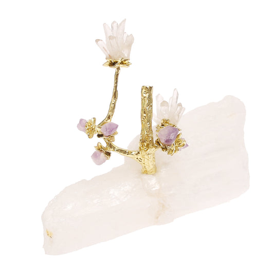 Crystal & Gold “Grapes” Console Piece – Small
